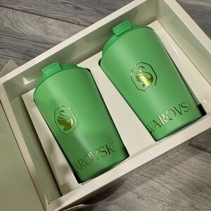 Swarovski Novelty Grenn Tumbler Set of 2